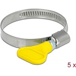 Delock Tömlőbilincs pillangó fogantyúval rozsdamentes acél 400 SS 32 - 50 mm 5 db. sárga