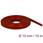 Delock Tűzvédelmi szilikon borítású takarás 10 m x 10 mm piros