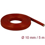 Delock Tűzvédelmi szilikon borítású takarás 5 m x 10 mm piros
