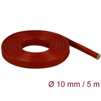 Delock Tűzvédelmi szilikon borítású takarás 5 m x 10 mm piros