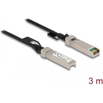 Delock Twinax SFP+ -> SFP+ M/M adatkábel 3m fekete