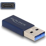 Delock USB-A 3.2 Gen2 -> USB-C 3.1 Gen2 M/F aktív adapter kék