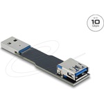 Delock USB 10 Gbps adapter USB A-típusú aljzat   dugós csatlakozó, egyenes kialakítású