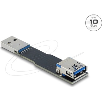 Delock USB 10 Gbps adapter USB A-típusú aljzat   dugós csatlakozó, egyenes kialakítású