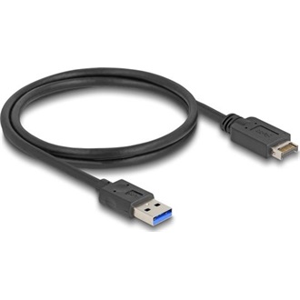 Delock USB 10 Gbps kábel E-típusú A kulcsos USB 20 tűs apa   A-típusú USB apa 80 cm