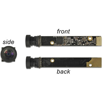 Delock USB 2.0 Camera module 5,04 megapixeles lencsével szemben, 55 fokos V5 fix fókusszal