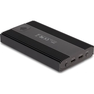 Delock USB 20 Gbps külső ház 2 db. M.2 NVMe PCIe SSD számára USB Type-C  anyával és RAID-del - eszköz nélküli szerelés l