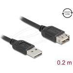 Delock USB 2.0 hosszabbítókábel EASY USB Type-A apa - EASY USB Type-A anya 0,2 m