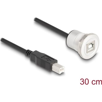 Delock USB 2.0 B-típusúbeépített anya kábelcsatlakozóval 30 cm, alumínium