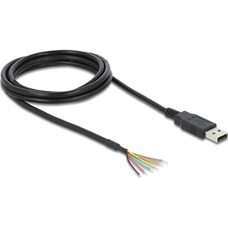 Delock USB 2.0 - Soros UART LVTTL átalakító 6 nyílt vezetékkel és 3,3 V kimeneti feszültséggel 1,8 m