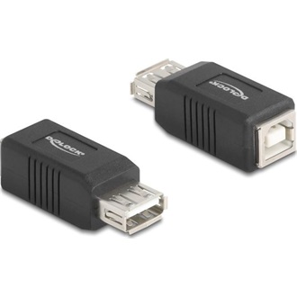 Delock USB 2.0 adapter A-típusú USB anya   B-típusú USB anya