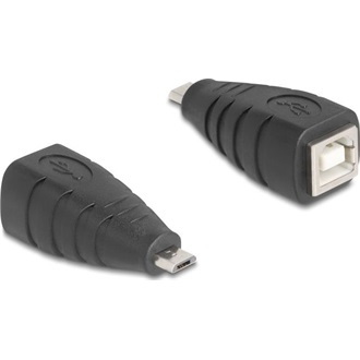 Delock USB 2.0 adapter Micro-B-típusú USB apa - USB B-típusú anya
