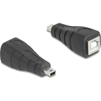 Delock USB 2.0 adapter Mini USB 5 tűs apa   B-típusú USB anya
