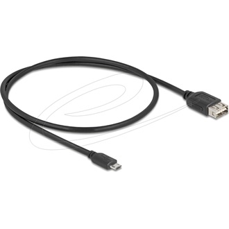 Delock USB 2.0 kábel EASY USB Type Micro apa - EASY USB Type-A anya 0,5 m