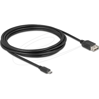 Delock USB 2.0 kábel EASY USB Type Micro apa - EASY USB Type-A anya 3 m