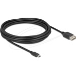 Delock USB 2.0 kábel EASY USB Type Micro apa - EASY USB Type-A anya 5 m
