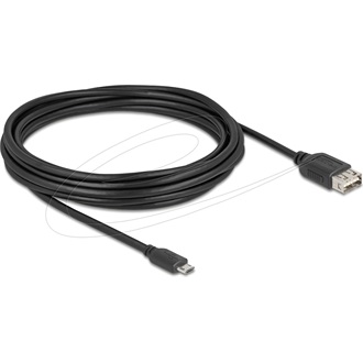 Delock USB 2.0 kábel EASY USB Type Micro apa - EASY USB Type-A anya 5 m