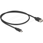 Delock USB 2.0 kábel USB Type-C  apa   EASY USB Type-A anya, 0,5 m