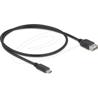 Delock USB 2.0 kábel USB Type-C  apa   EASY USB Type-A anya, 0,5 m