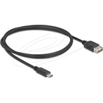 Delock USB 2.0 kábel USB Type-C  apa - EASY USB Type-A anya 1 m