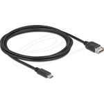Delock USB 2.0 kábel USB Type-C  apa   EASY USB Type-A anya, 2 m