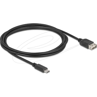 Delock USB 2.0 kábel USB Type-C  apa   EASY USB Type-A anya, 2 m