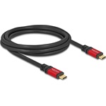Delock USB-C -> USB-C M/M adatkábel 2m fekete-piros