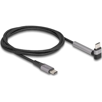 Delock USB 2.0 kábel USB Type-C  apa   apa eszközökhöz hajlított álló funkcióval PD 3.0 60 W 1,5 m