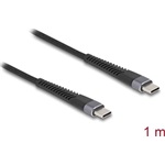 Delock USB 2.0 kábel USB Type-C  apa - apa meghosszabbított hajlítás védelemmel 60 W 1 m