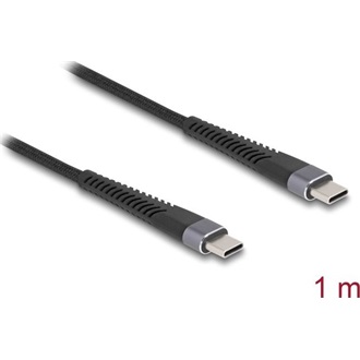 Delock USB 2.0 kábel USB Type-C  apa - apa meghosszabbított hajlítás védelemmel 60 W 1 m