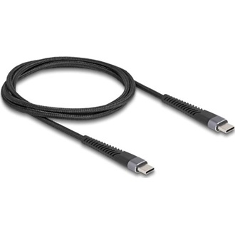 Delock USB 2.0 kábel USB Type-C  apa - apa meghosszabbított hajlítás védelemmel 60 W 1 m