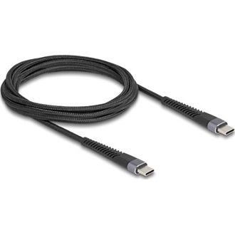 Delock USB 2.0 kábel USB Type-C  apa - apa meghosszabbított hajlítás védelemmel 60 W 2 m