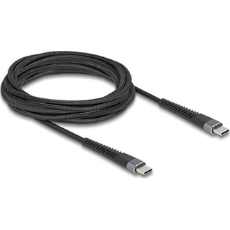 Delock USB-C -> USB-C M/M adatkábel 3m fekete PD 3.0 60W 