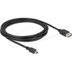 Delock USB 2.0 kábel USB Type Mini-B apa - EASY USB Type-A anya 3 m