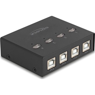 Delock USB 2.0 kapcsoló 4 személyi számítógép - 4 eszköz
