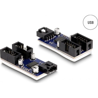 Delock USB 2.0 külső csatlakozósorral dugó, 2 portos