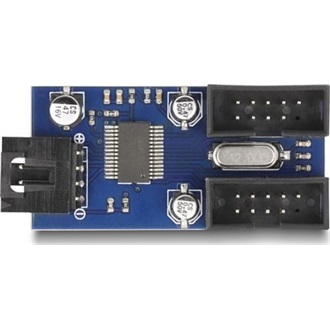 Delock USB 2.0 külső csatlakozósorral dugó, 2 portos