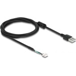 Delock USB-A 2.0 -> SMT 4pin M/F adatkábel 1.5m fekete Delock V7 kamera modulhoz