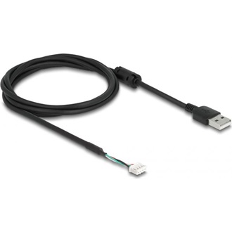 Delock USB-A 2.0 -> SMT 4pin M/F adatkábel 1.5m fekete Delock V7 kamera modulhoz