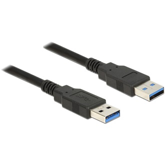Delock USB-A 3.0 -> USB-A 3.0 M/M adatkábel 5m fekete