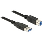 Delock USB-A 3.0 -> USB-B 3.0 M/M adatkábel 3m fekete