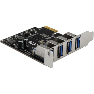 Delock USB 3.0 PCI Express Kártya, 4 x külso A-típusú anya csatlakozóval