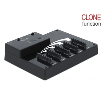 Delock 64098 Dock & Clone 2.5" SATA3 USB3.0 dokkoló fekete