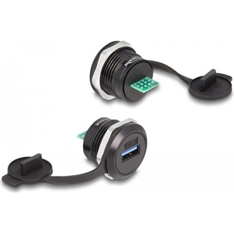 Delock USB 3.2 Gen 1 A-típusú - PCB beépített csatlakozó porvédelmet biztosító fedéllel
