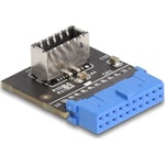 Delock USB 5 Gbps Adapter tűfejes anya   külső E-típusú, A kulcs USB anya hajlított