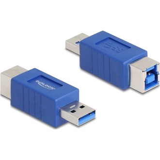 Delock USB 5 Gbps adapter A-típusú USB apa   B-típusú USB anya (elforgatott elrendezés)