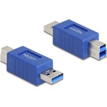 Delock USB 5 Gbps adapter A-típusú USB apa   B-típusú USB apa (elforgatott elrendezés)