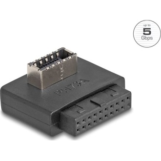 Delock USB 5 Gbps átalakító, tűfejes anya   belső A kulcs anya ívelt kerettel rendelkező