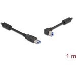 Delock USB 5 Gbps kábel A-típusú apa - B-típusú apa 90  balra hajlítva 1 m