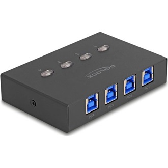 Delock USB 5 Gbps kapcsoló 4 személyi számítógép - 1 eszköz